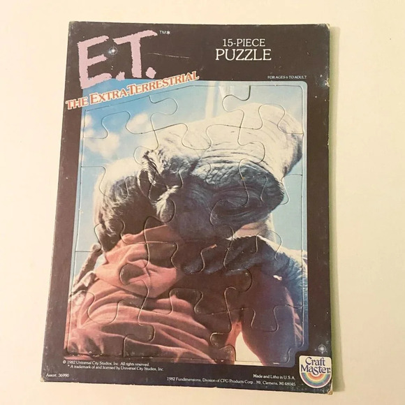 Vintage 1982 ET The Extra Terrestrial 15 Piece Tray Puzzle  Craft Master - Picture 16 of 16